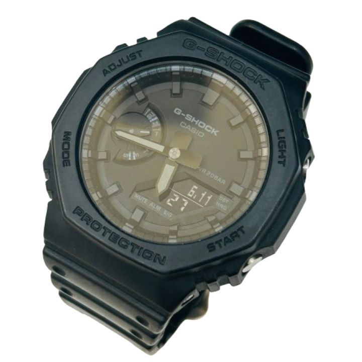 【CASIO/カシオ】G-SHOCK/ジーショック GA-2100 カーボンファイバー マッドブラック 腕時計