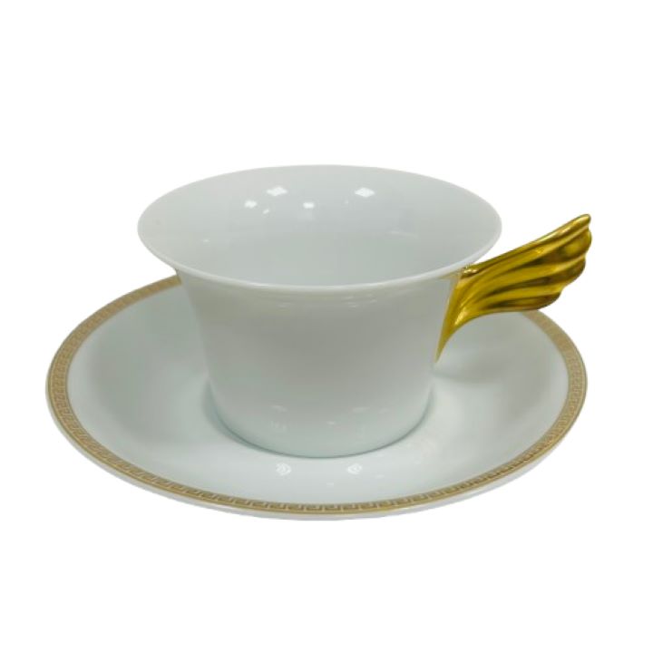 【Rosenthal×VERSACE/ローゼンタール×ヴェルサーチ】カップ&ソーサー ホワイト ティーカップ