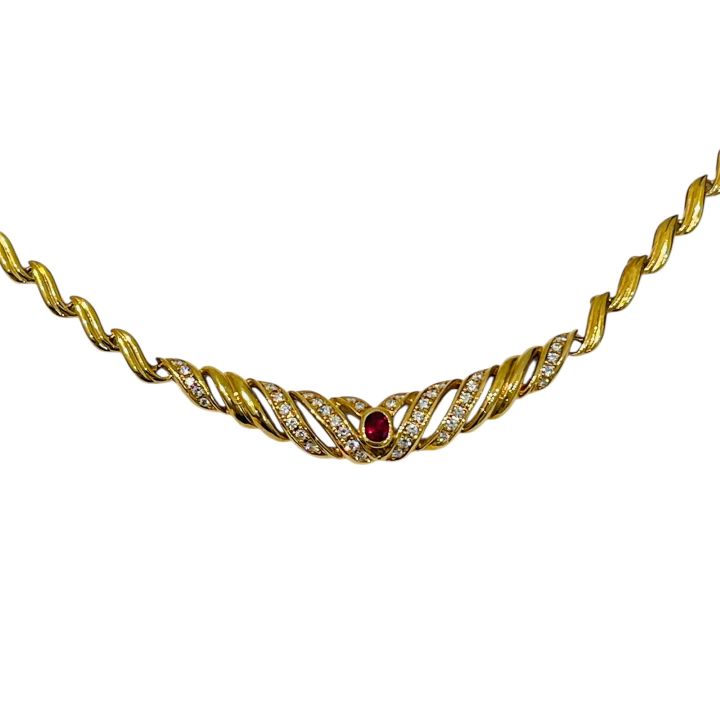 ポーラ 740 ネックレス R0.30ct MD0.51ct