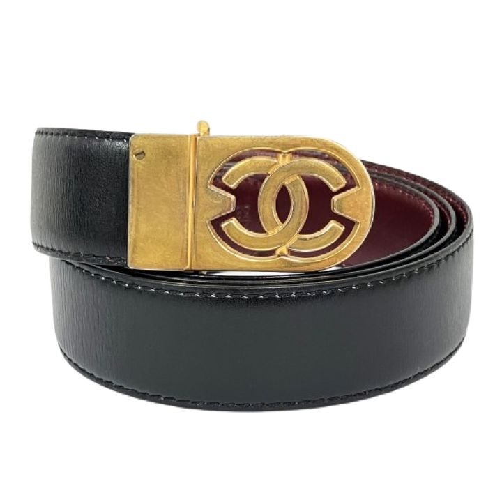 【CHANEL/シャネル】ココマークバックル レザー ベルト