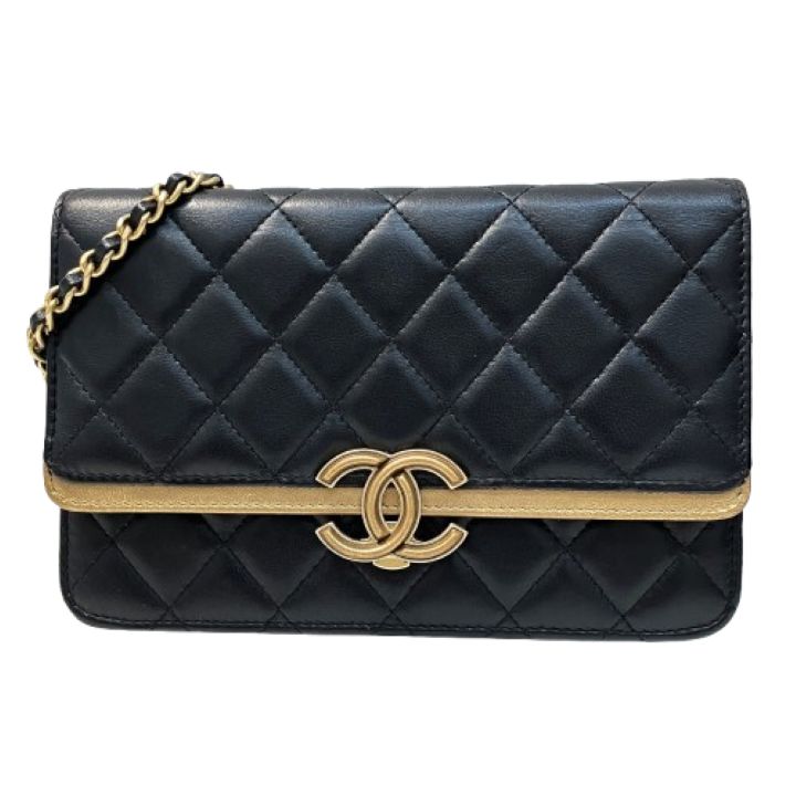 【CHANEL/シャネル】マトラッセ ラムスキン チェーンウォレット