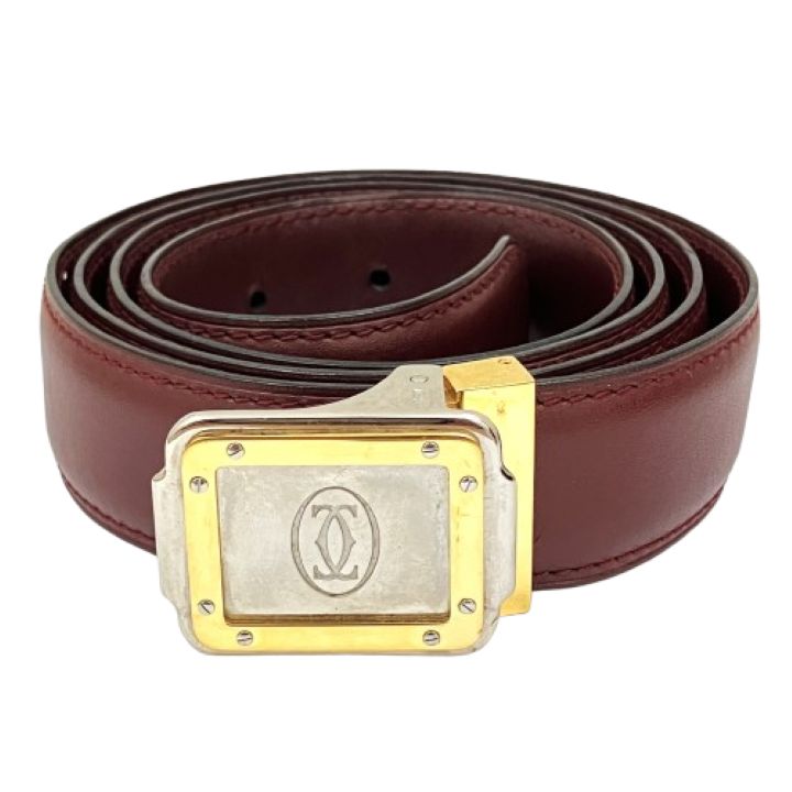 【Cartier/カルティエ】サントス レザー ベルト
