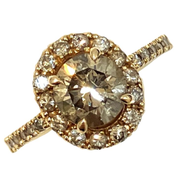 K18 リング ダイヤモンド0.665ct MD0.891ct