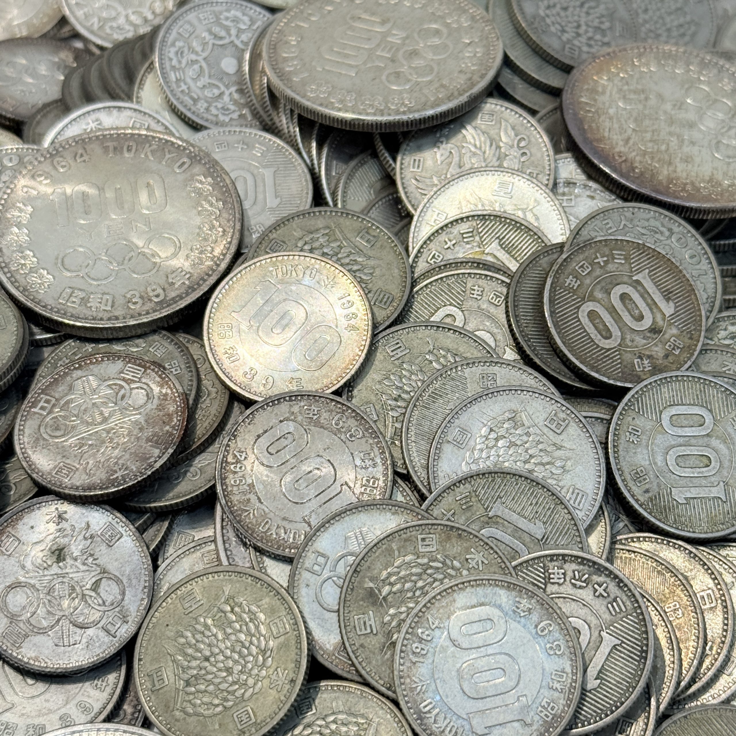 【日本/古銭】1000円銀貨/100円銀貨 オリンピック/鳳凰/稲穂