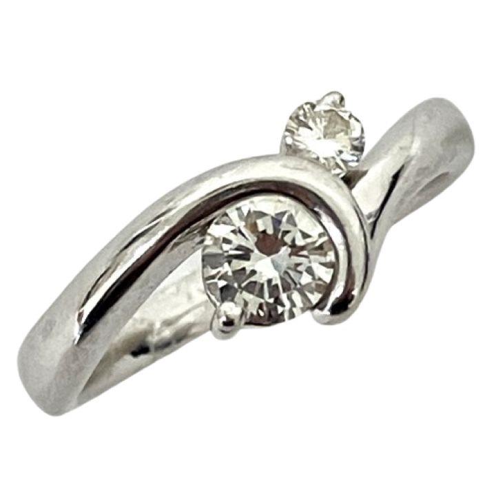 Pt900 リング ダイヤモンド0.44ct MD0.1ct