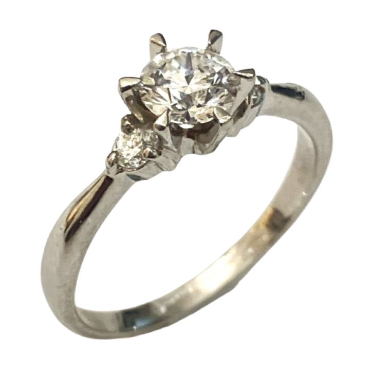 Pt900 リング ダイヤモンド0.521ct MD0.08ct