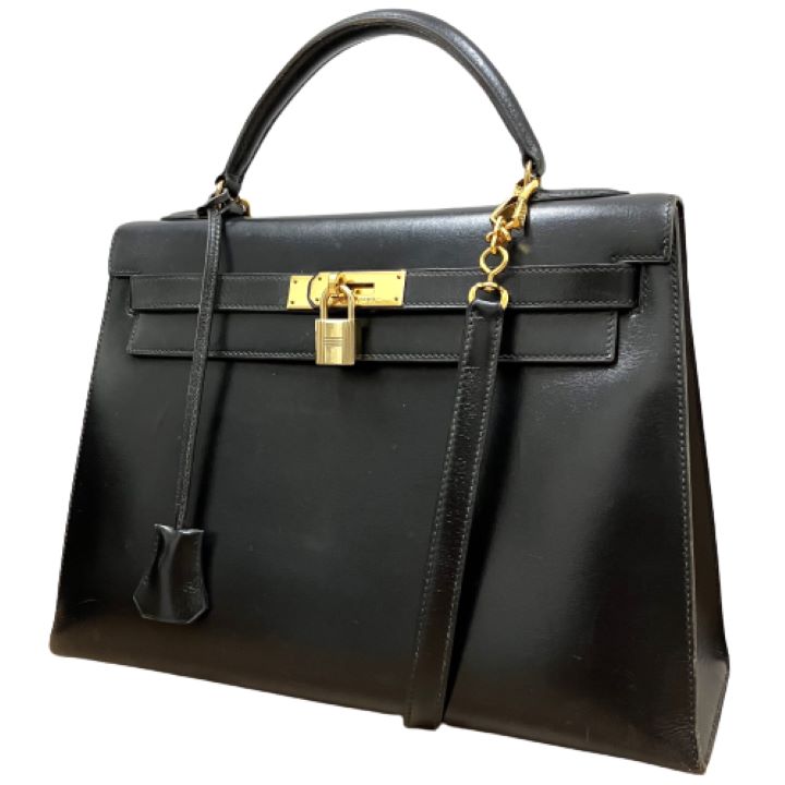 【HERMES】ケリー32 ボックスカーフ ショルダーハンド2WAYバッグ