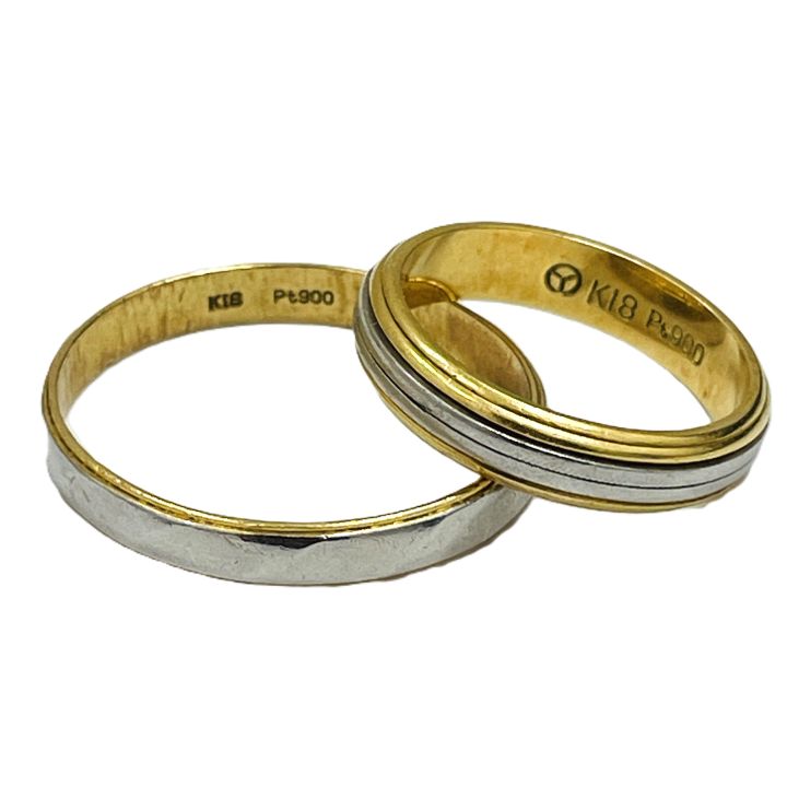 K18/Pt900 リング